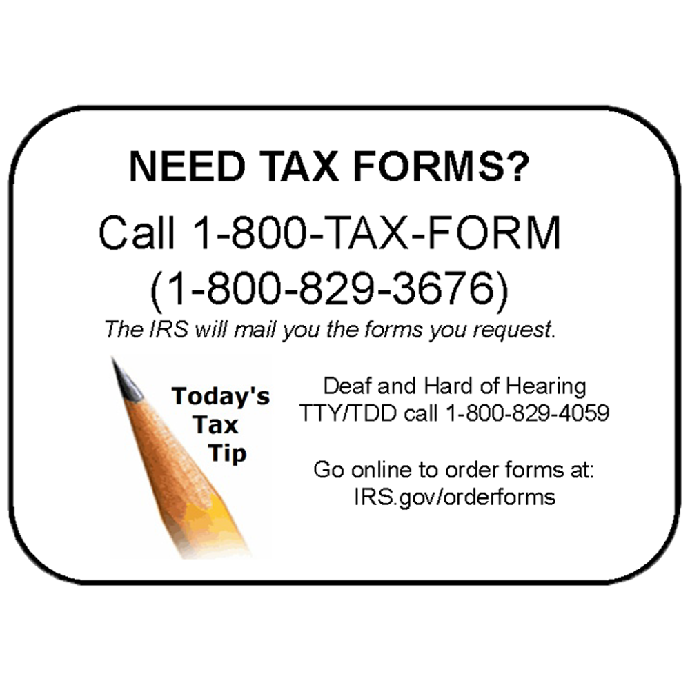 Need Tax Forms?
